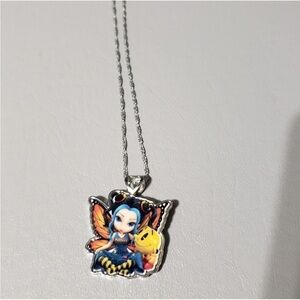 Vintage PacMan Fairy Necklace